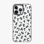 iPhone Monogram Alphabets Clear Case