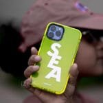Neon Yellow/ Green iPhone SEA impact Case