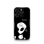 Blah Alien Black Trippy Premium Glossy Metal Phone Case