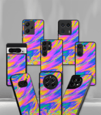 Colorful space Premium Glossy Metal Phone Case - Image 2