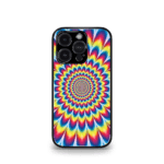 Colorful Trippy loop Premium Glossy Metal Phone Case