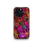 Weed Pink Psych Collage Premium Glossy Metal Phone Case