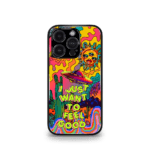 Trippy Spaceship Alien Yellow Premium Phone Case