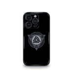 Illuminati eye grey logo Black Premium Phone Case