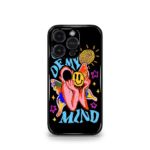 Out Of my Mind Black Floral Premium Phone Case