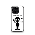 Humans don't Exist Premium Glossy Metal Phone Case