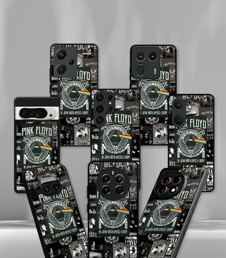 Pink Floyd Collage Premium Phone Case - Image 2