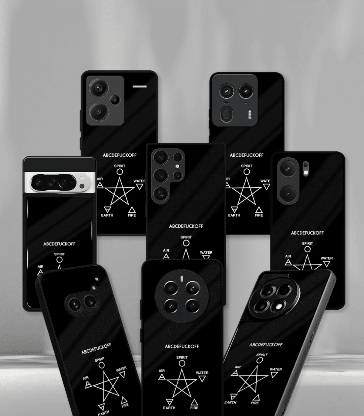 ABCDEFUCKOFF Black Premium Phone Case - Image 2
