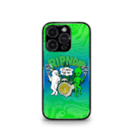 RIPNDIP Alien Smokie Trance green Premium Glossy Metal Phone Case
