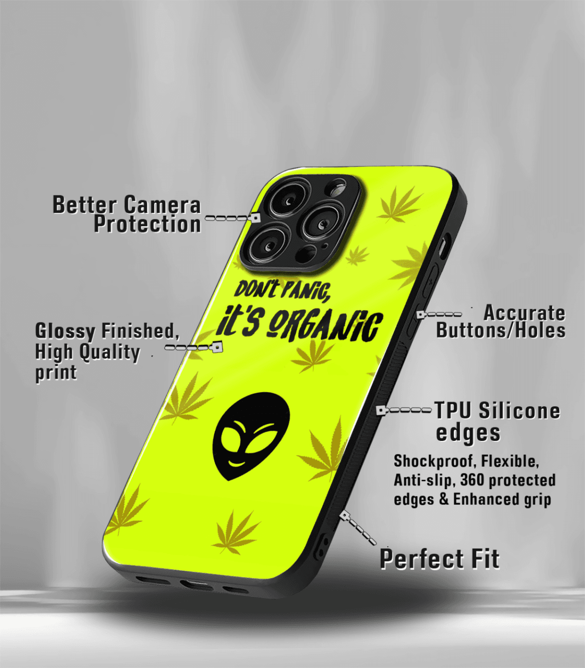 Don't Panic It's Organic Weed Premium Phone Case - Image 3