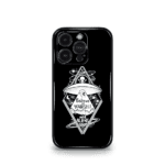 Believe in yourself & Aliens Black Premium Glossy Metal Phone Case