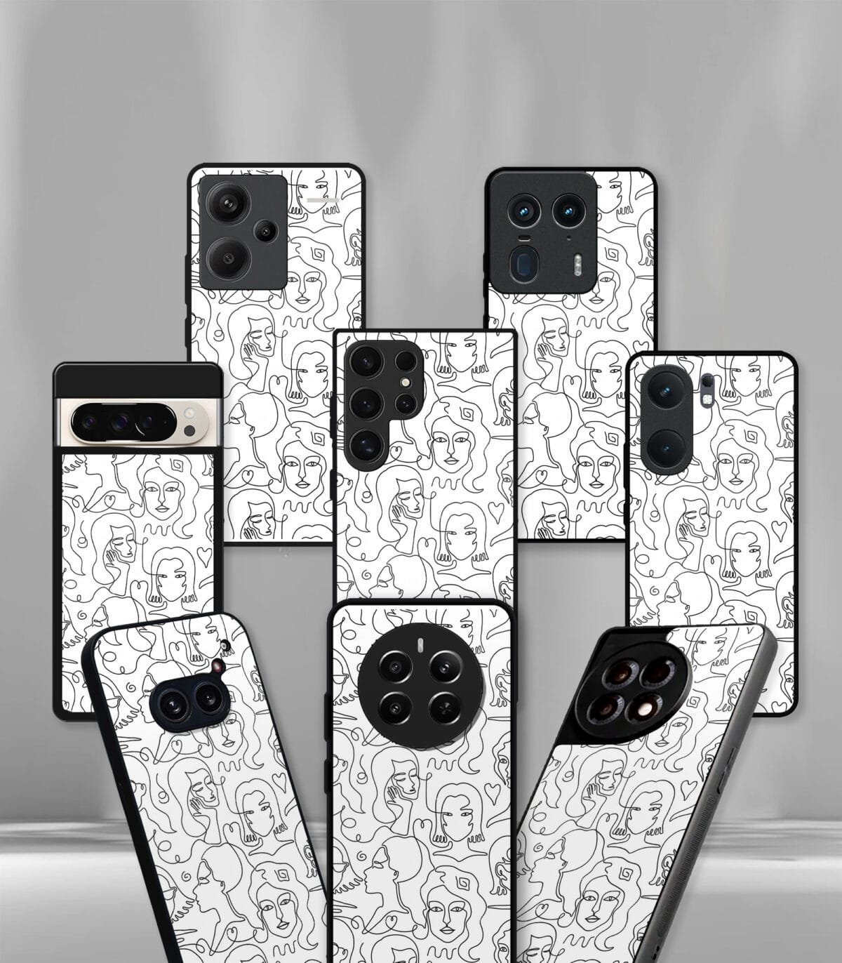 Line art Girly Premium Phone case - Image 2