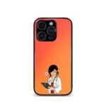 Orange medico Girly vector Premium Phone case