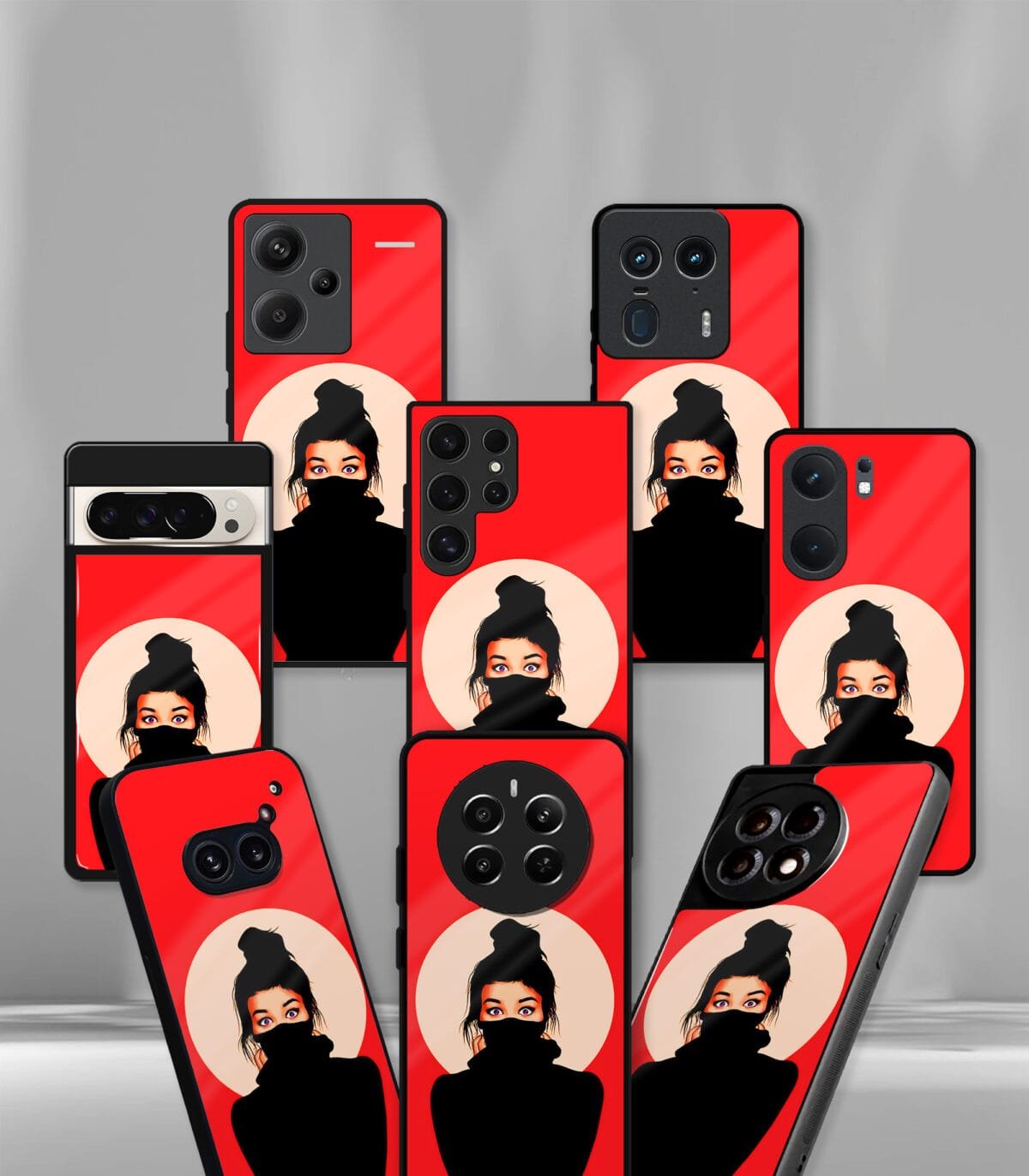 Red Girly vector Premium Phone case - Image 2