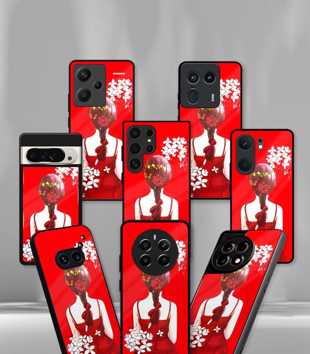 Red Girly vector Premium Phone case - Image 2